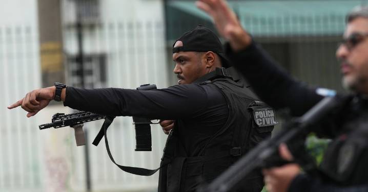 Huge police raid in Rio de Janeiro leaves at least 64 dead
