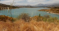 El embalse de La Viñuela de Málaga cierra el año más lluvioso de los últimos tiempos