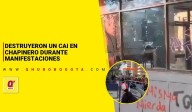 Destruyeron un CAI en Chapinero durante manifestaciones