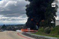 Cierran la autopista México–Puebla por incendio tras choque de vehículos en Santa Rita Tlahuapan