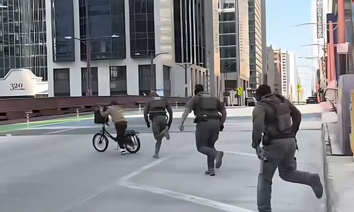 Repartidor fue más rápido que la “migra”