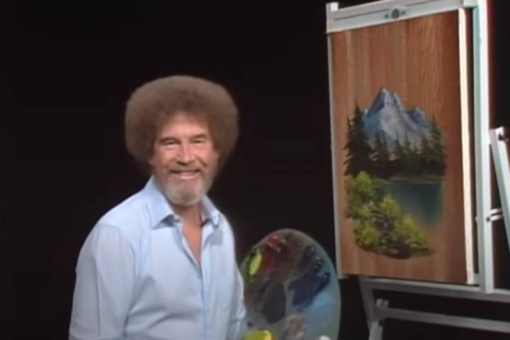 Bob Ross Paintings Hit Auction Block for PBS