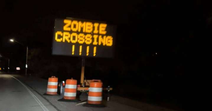 Evansville road signs hijacked to display bizarre messages