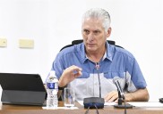 Chequeó presidente de Cuba acciones preventivas por huracán Melissa (+Foto)