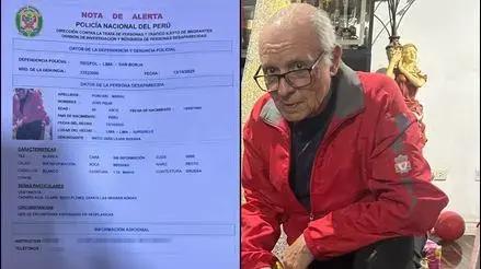 Surquillo: adulto mayor de 80 años que tiene cáncer de vejiga desapareció en la avenida Aviación