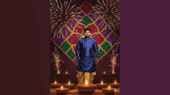 Google Gemini Nano Banana Diwali trend: Create ‘Neo-Traditional Diya Glow’ portrait in easy steps