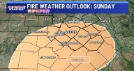Front arrives, elevated wildfire risk on Sunday
