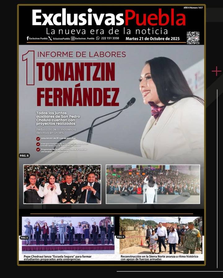 Portada Puebla 21 Octubre