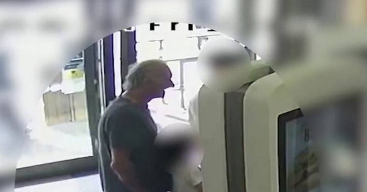 Chilling moment pensioner takes kids to McDonald's after murdering their parents