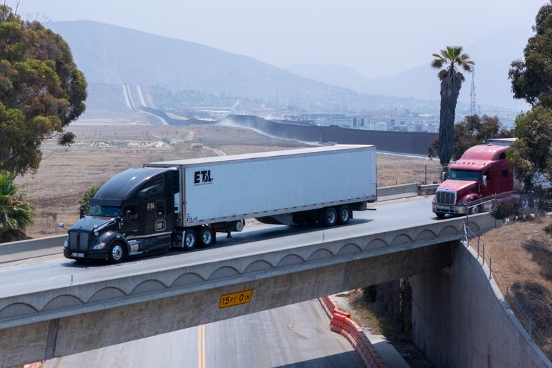 Trump imposing new 25% large truck tariff starting Nov. 1