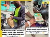 Hyderabad man wins hearts after ordering sweets just to gift them to delivery ag