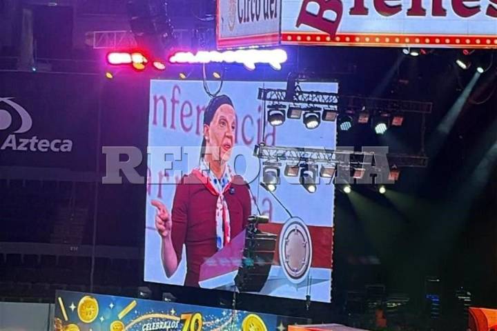 Se burlan de AMLO y Sheinbaum en fiesta de Salinas Pliego