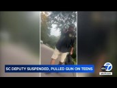 Deputy stripped of badge after pulling gun on teenagers