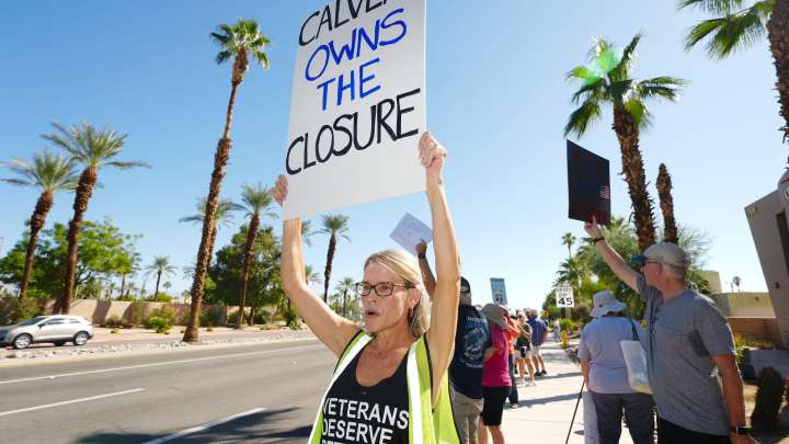 What Calvert, Ruiz and protesters said as government shutdown began