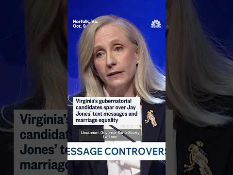 Virginia's gubernatorial candidates spar of Jay Jones' text messages and marriage equality