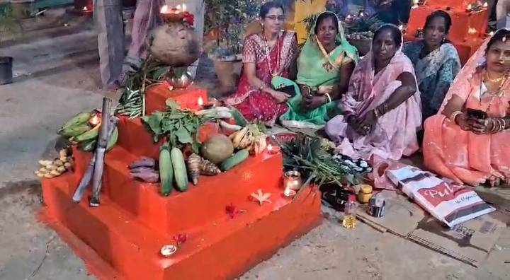 Chhath Puja Celebrated at Jia Bharali River in Jamugurihat