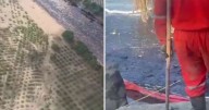 Videos: Así se ve el derrame de hidrocarburo que tiñó el río Pantepec y alcanzó el Tuxpan; Pemex instala barreras y equipos para contener la emergencia ambiental en Veracruz