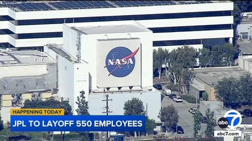 Jet Propulsion Laboratory lays off about 550 employees