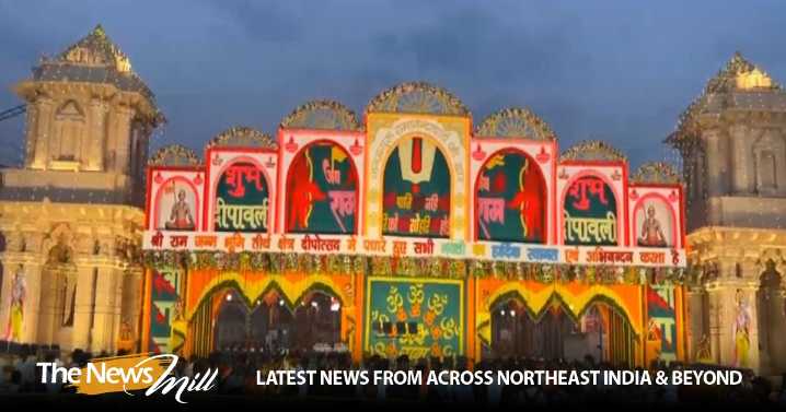 Uttar Pradesh: Devotees flock to Shri Ram Janmabhoomi Temple for Diwali celebrations