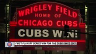 Cubs fans react to first playoff series win since 2017
