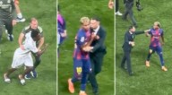 Vinicius casi se va a las manos con Lamine Yamal tras final del Clásico Real Madrid vs Barcelona