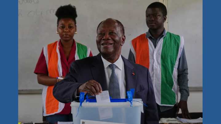 Ivory Coast votes as Ouattara seeks a fourth term with key rivals sidelined