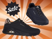 Skechers Uno Shimmer Away sneakers on sale for $59.98 at DSW fall 2025 sale