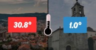 La provincia de Ourense, de extremos: de la segunda máxima de España a la mínima en horas