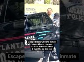 The last of the escaped New Orleans inmates detained in Atlanta, blows a kiss #shorts