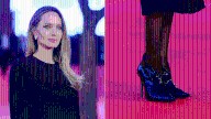 ngelina Jolie Adds Patent Bootie Drama to the ‘Couture’ Premiere