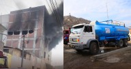 Incendio en Cercado de Lima: Sedapal envía cisterna para apoyar a bomberos