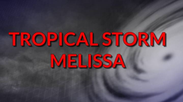 Tropical Storm Melissa becomes 13th named storm of the season