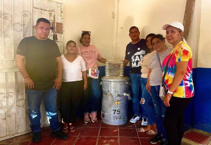 Alcaldía de Santa Marta entrega transformador a la IED José Laborde Gnecco y mejora el servicio eléctrico para más de 700 estudiantes