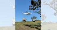 One man airlifted to trauma hospital after single motorcycle accident