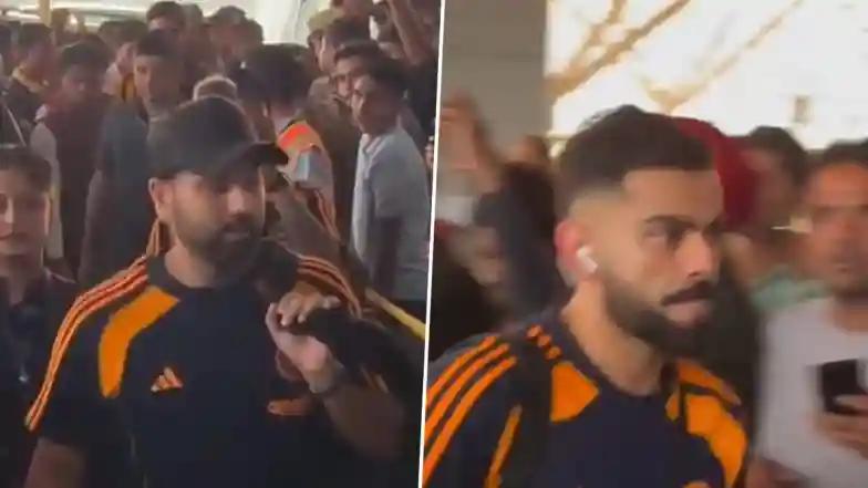 Agency News IND vs AUS 2025: Rohit Sharma, Virat Kohli Depart With Team India for Australia Tour (Watch Video)