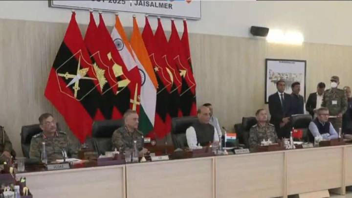 Rajnath Singh Chairs Army Commanders Conference In Jaisalmer