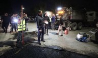 "No vamos a descansar"; supervisó Cruz bacheo en la Melchor Ocampo