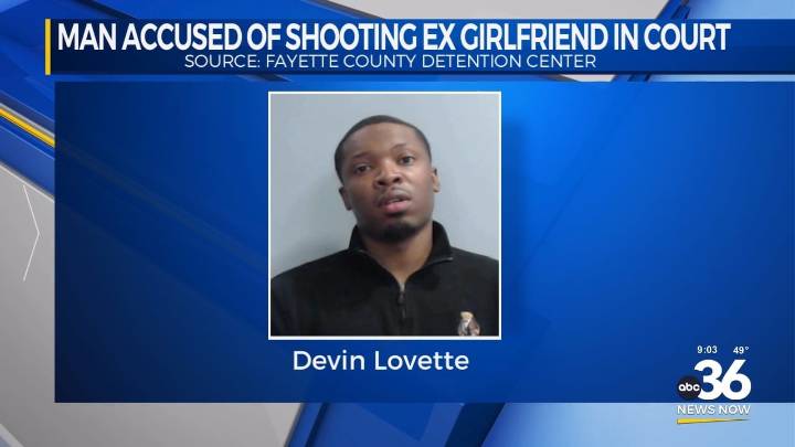 Man accused of shooting ex girlfriend in court