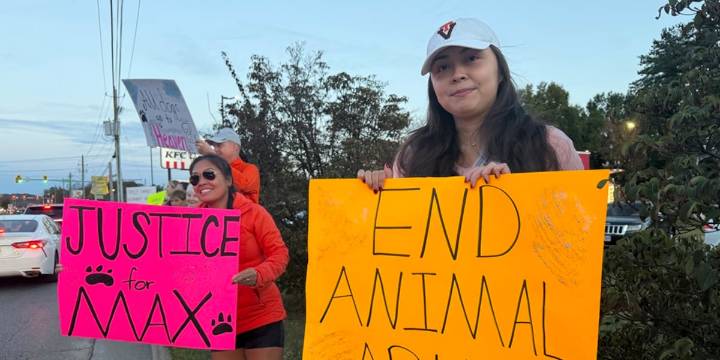 Community protests at Vinton restaurant after alleged animal cruelty