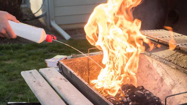 Here's One The Worst Ways To Light Your Grill When You BBQ