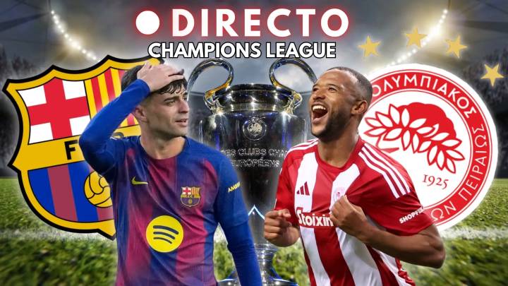 Barça - Olympiacos de Champions League, en directo | Marcador, goles y última hora de la Jornada 3