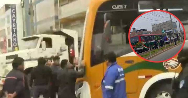 Tensión en SJL: Transportistas bloquean avenidas principales y obligan a pasajeros a bajar de los buses