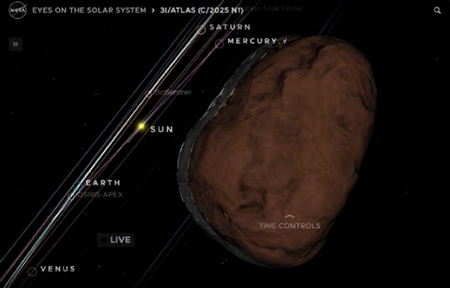 ¿El cometa 3I/ATLAS desaparece? La NASA detalla qué sucede con el objeto interestelar