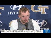 Haynes King & other Georgia Tech players speak after win over Syracuse