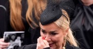 Claire Sweeney breaks down in tears at ex Ricky Hatton's funeral