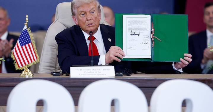 Live updates: Trump, world leaders sign Gaza peace deal after Hamas frees all living hostages