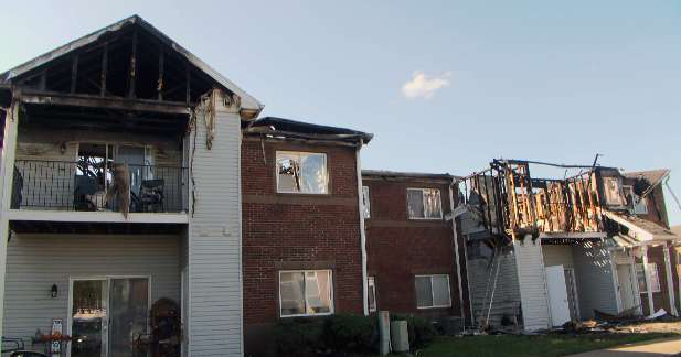 Massive Evansville fire leaves 26 without homes; Red Cross aids