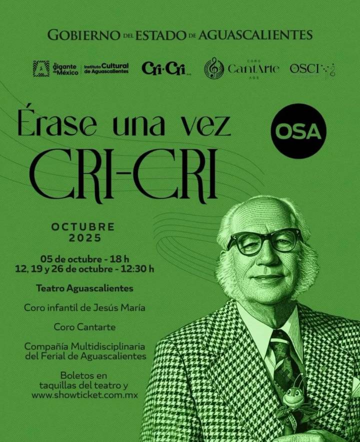 Homenaje a Cri-Cri en Teatro Aguascalientes