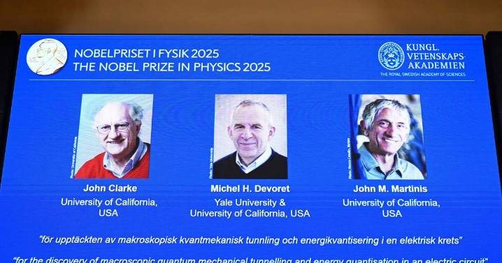 Nobel de Física premia tres científicos por su trabajo en computación cuántica