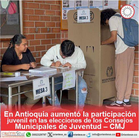 En Antioquia aumentó la participación juvenil en las elecciones de los Consejos Municipales de Juventud
